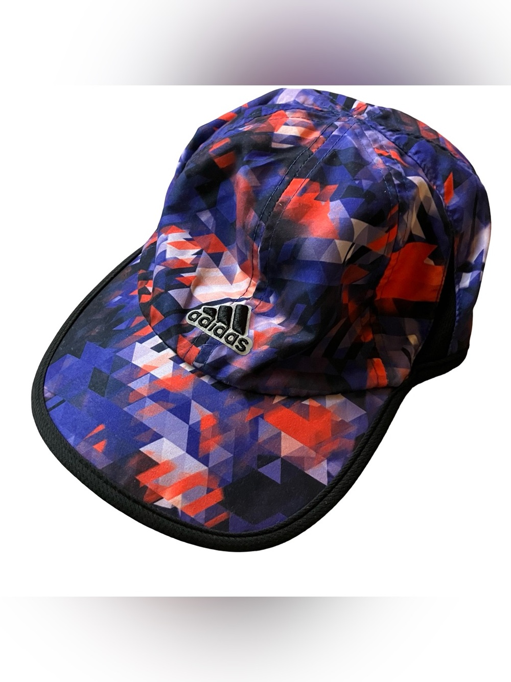 Adidas x FARM Rio Running Hat Cap Climacool Purple Geometric Adjustable Strapbac